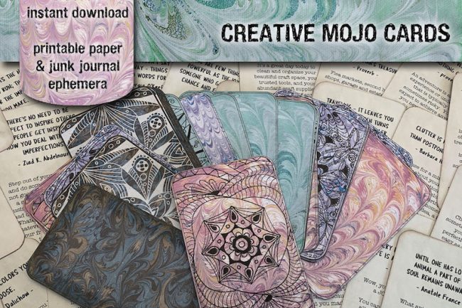 SAACIBO DIGITAL ART CREATIVE MOJO CARDS