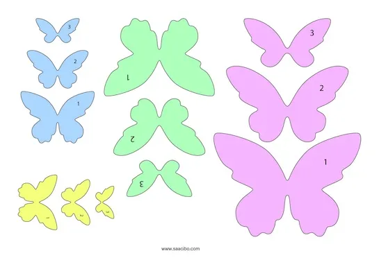 BUTTERFLY Template Letter Size