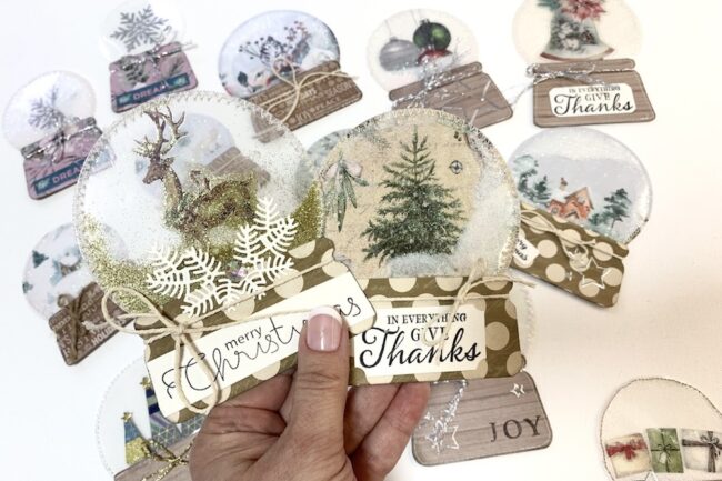 How to make snow globes with paper