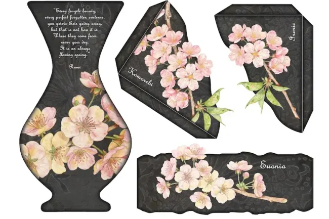 Saacibo Art by Dragana Gackic 2 Inspired by Cherry blossom branch paired with a profound quotes