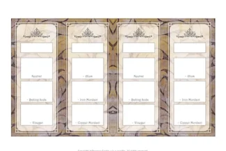 Dye Chart Tags Template
