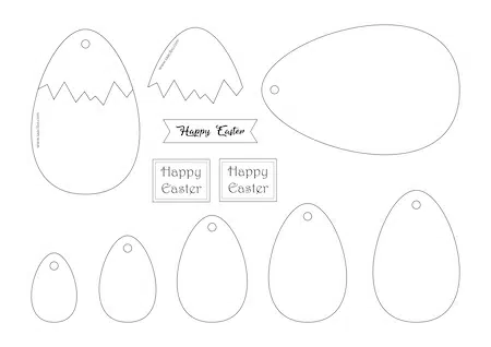 Easter Egg Tags With Hidden Pockets