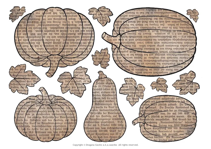 Free Pumpkin Papers Coloring Pages