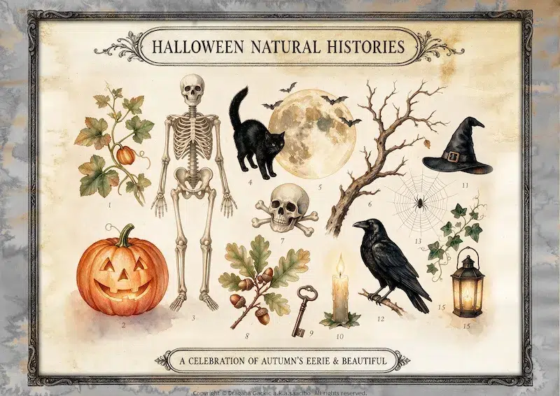Saacibo Halloween Collection – Free Printable Collage Sheets