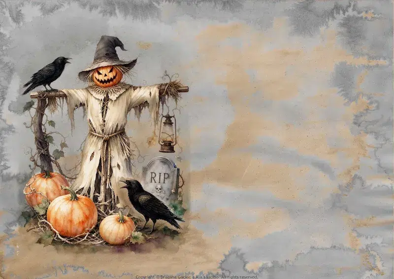 Saacibo Halloween Collection – Free Printable Collage Sheets