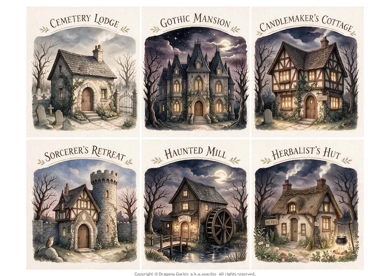 Saacibo_Haunted-Houses_Cards