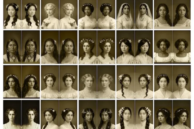 Saacibo Art by Dragana Gackic 2 Printable Keytag Charms - Ladies Portraits