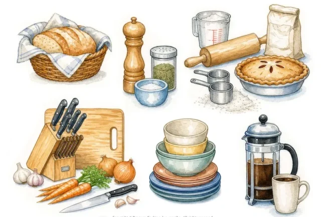 44 Watercolor Food Clipart Printable Groceries Fussy Cuts for Junk Journals