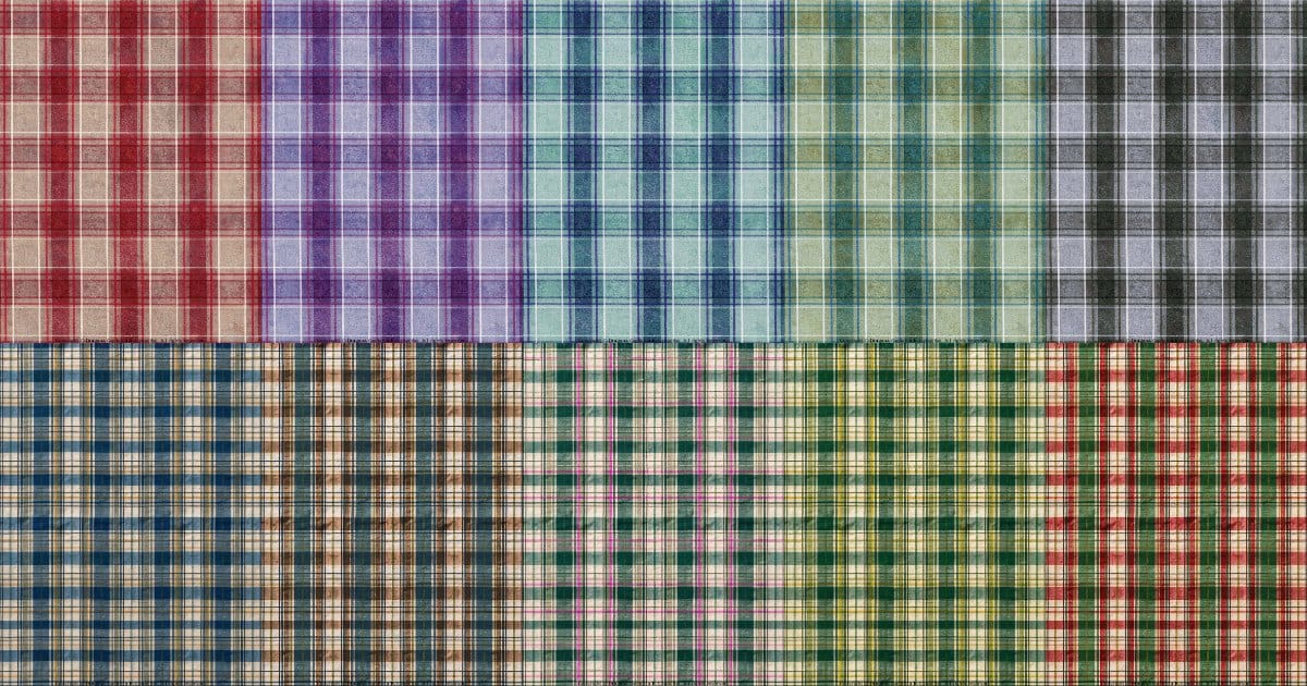 Free Downloads by Saacibo 1 Free printable tartan and plaid paper collection: ten plaid patterns in red, purple, blue, green, grey, brown and cream