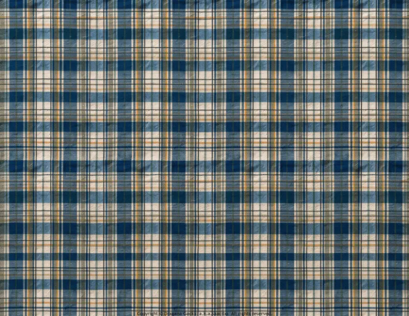 Free printable brown, slate blue and cream tartan plaid paper, US Letter landscape JPG, pattern 7 of 10